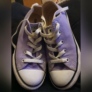Purple converse sneakers size 2
